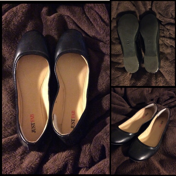 JustFab black flats size 6.5