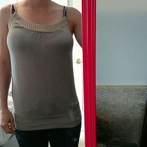 Gray studded tank