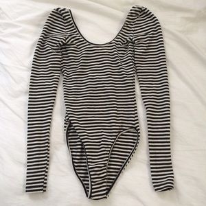 SALE!!!! AA striped  bodysuit XS