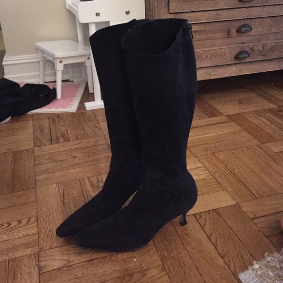 Jimmy choo asymmetric knee high boots size 9.5 - Picture 2 of 4