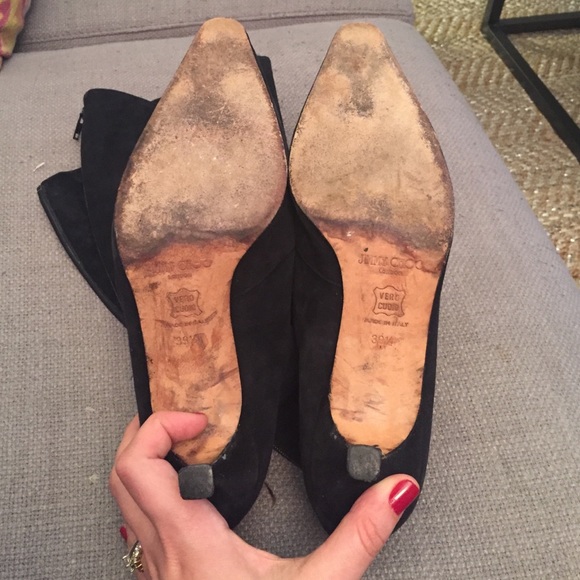 Jimmy choo asymmetric knee high boots size 9.5 - Picture 3 of 4