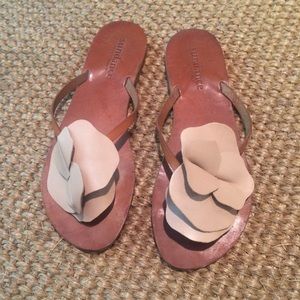 SUNDANCE Leather Blossom Thong/Flip flop 37