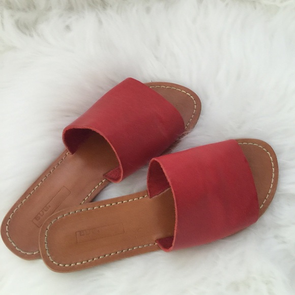Worn twice red BDG sandals