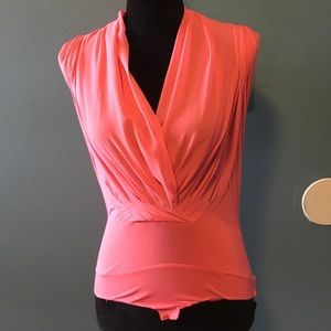Eva Mendes Coral BodySuit XS NY&Co