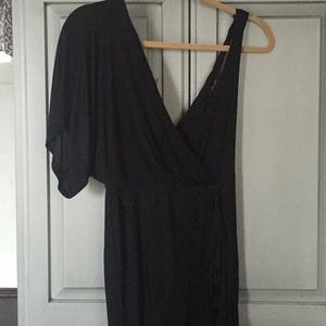 Bebe Rayon Black Wrap dress