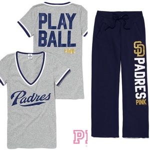 ** RARE ** PINK VICTORIA'S SECRET SD PADRES SET