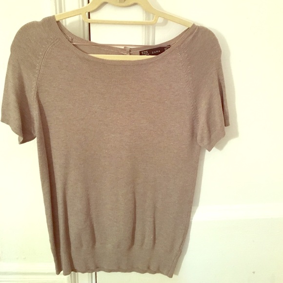 Grey knit top
