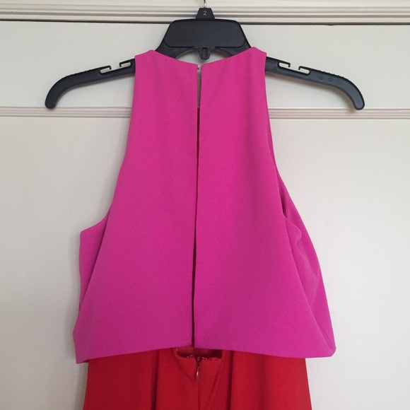 Jill by Jill Stuart Color Block Popover Crepe Gown - Picture 4 of 4