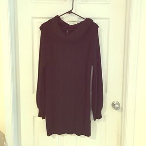 Black sweater dress