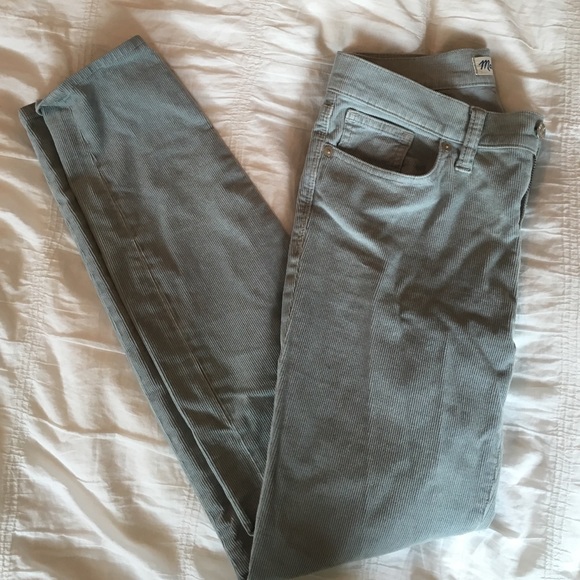 Madewell light blue corduroy pants skinny size 25