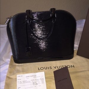 Authentic Louis Vuitton black handbag