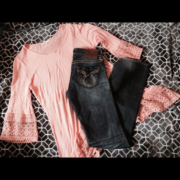 Big Star Dark Wash Distressed Jeans