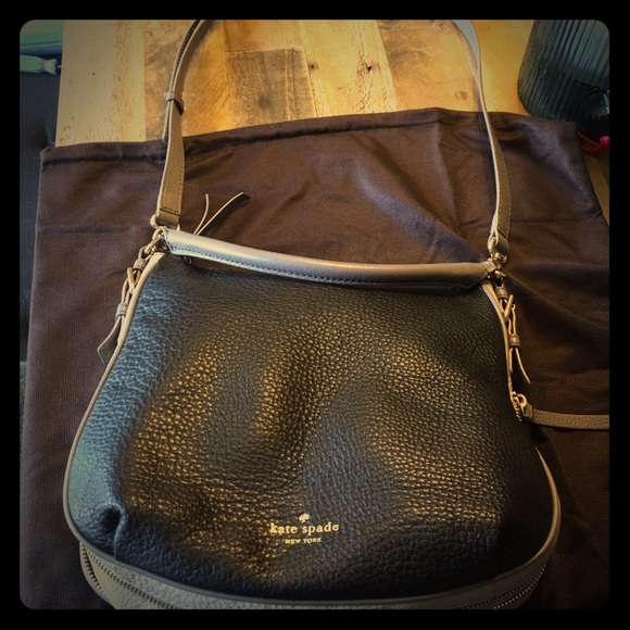 Kate Spade black and grey cross body bag