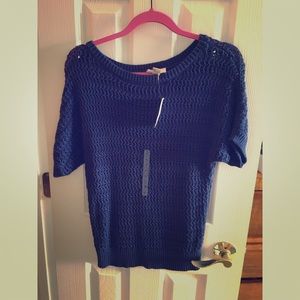 NWT LOFT blue summer sweater size small