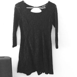 Lace Long Sleeve Skater Dress!