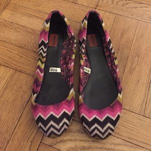 Missoni classic pattern flats