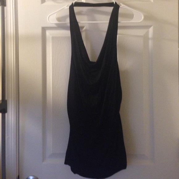 Black halter top.