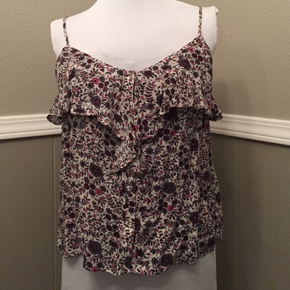 American Eagle Outfitters Tops - 🆕 American Eagle Button Front Floral Tank