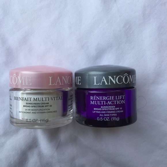 2pcs Lancome sunscreen 0.5oz each