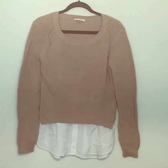 Sweater with blouse bottom