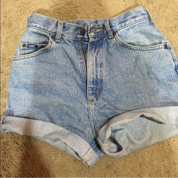 Lee high waisted jean shorts