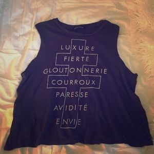 Seven Deadly Sins Cropped Tank