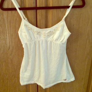 Hollister tank with floral detailing. Medium