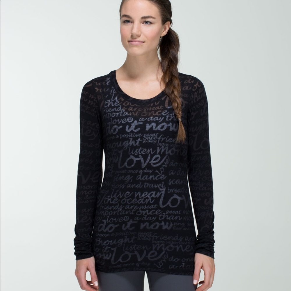 Lululemon Black Longsleeve Tee