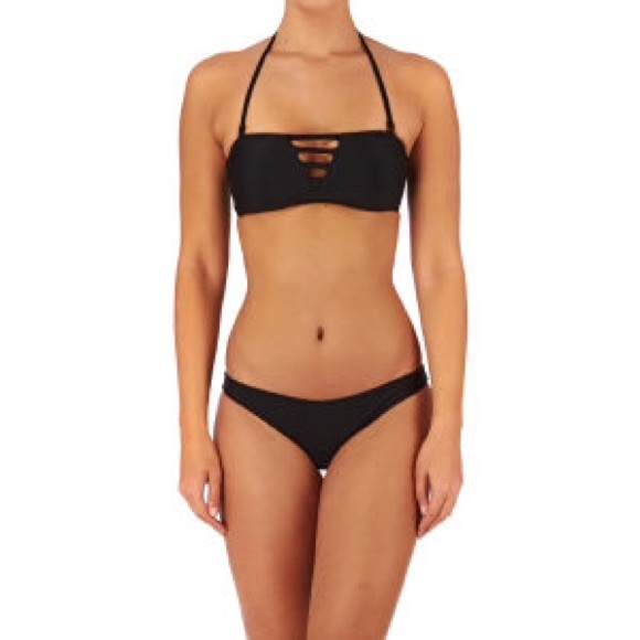 Black Flirty Bikini Top Size L