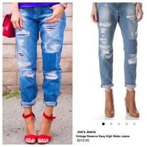 Joe's Vintage Reserve Easy High Water Jeans NWOT