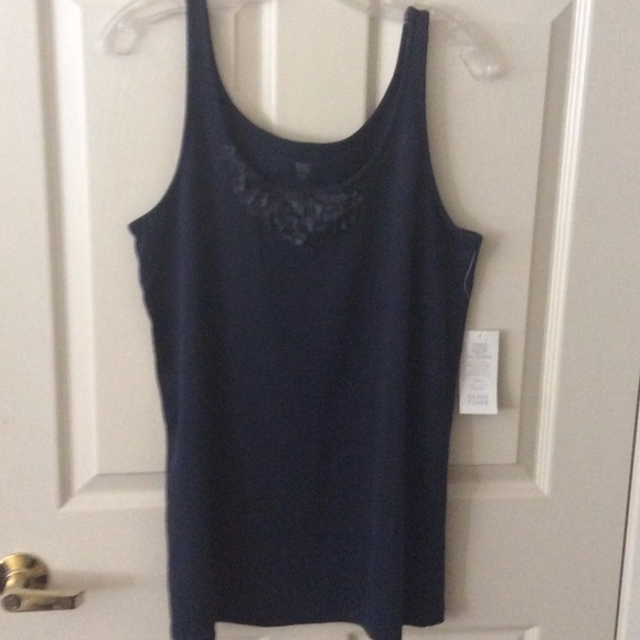 Eileen Fisher Navy Blue Tank Top, women's size 2x