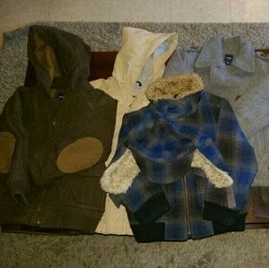 Multiple jackets/coats/vest Toddler 6 TOTAL