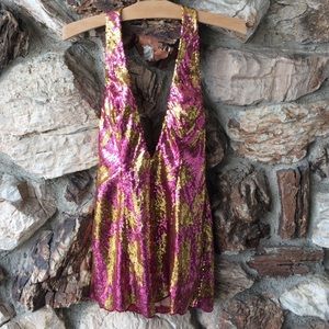 Halter sequence dress