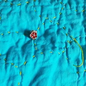 Authentic Pandora Red Poppy charm