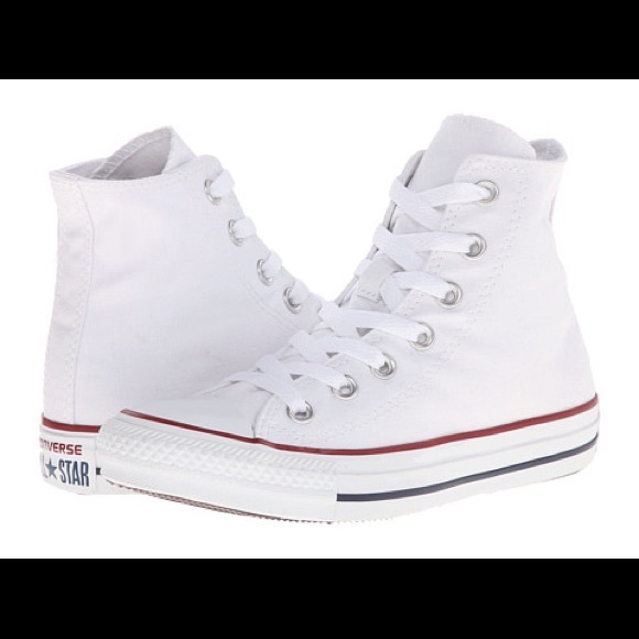 White High-Top Converse All Star Sneakers 8.5