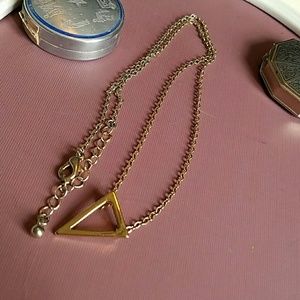 Geometric Triangle Necklace