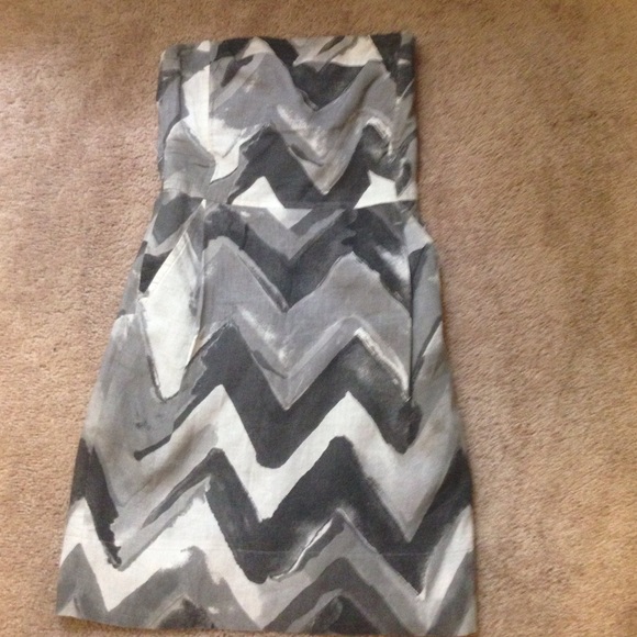 Banana Republic strapless linen dress