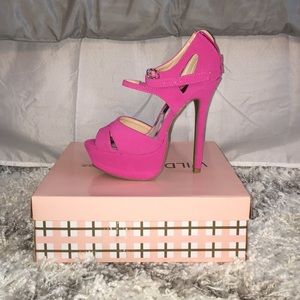 BRAND NEW HOT PINK HEELS