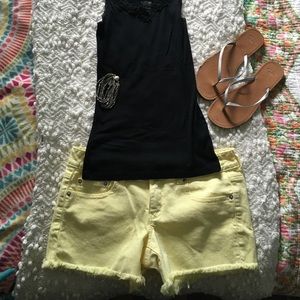 Yellow American Eagle shorts