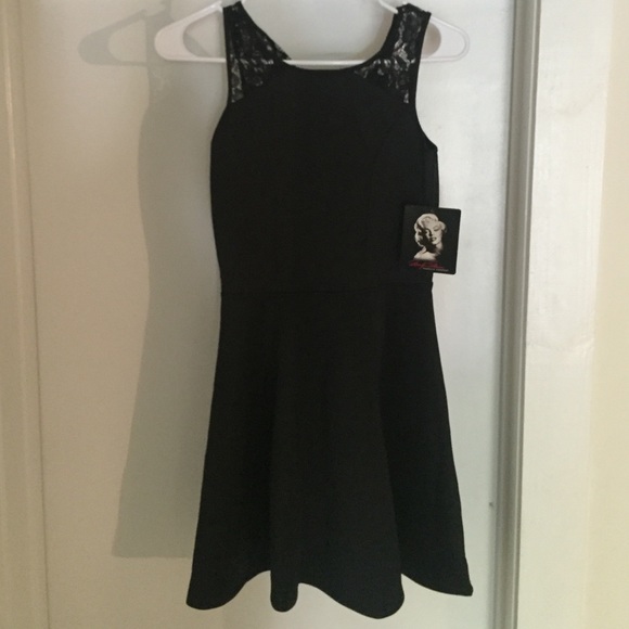 Black skater dress