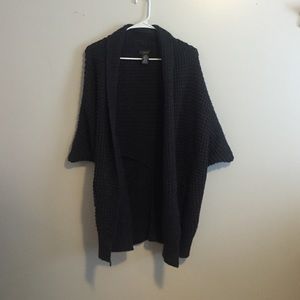 Grey shirtsleeve cardigan