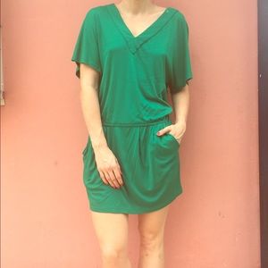 BCBG Max Azria Cotton Cutout Back Summer Dress