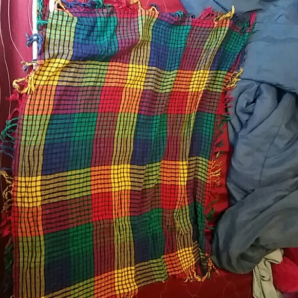 Rainbow color scarf
