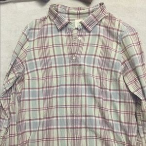 J. Crew plaid button down Womens size 8