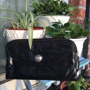 Latico Black leather clutch/wallet.