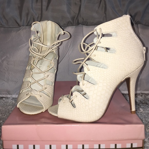 BRAND NEW LACED UP HEELS