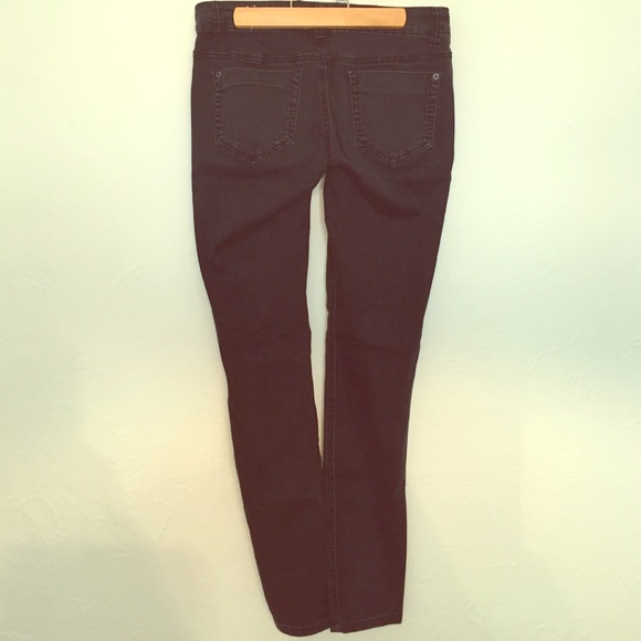 Black denim leggings