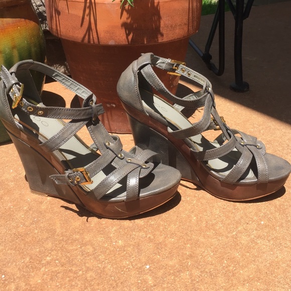 Aldo Gray Wedges