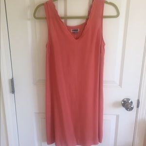 Coral sleeveless shift
