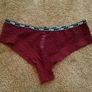 PINK lace and mesh cheekster!